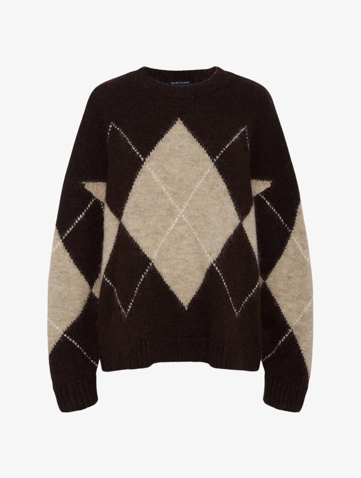 Argyle Crew Sweater