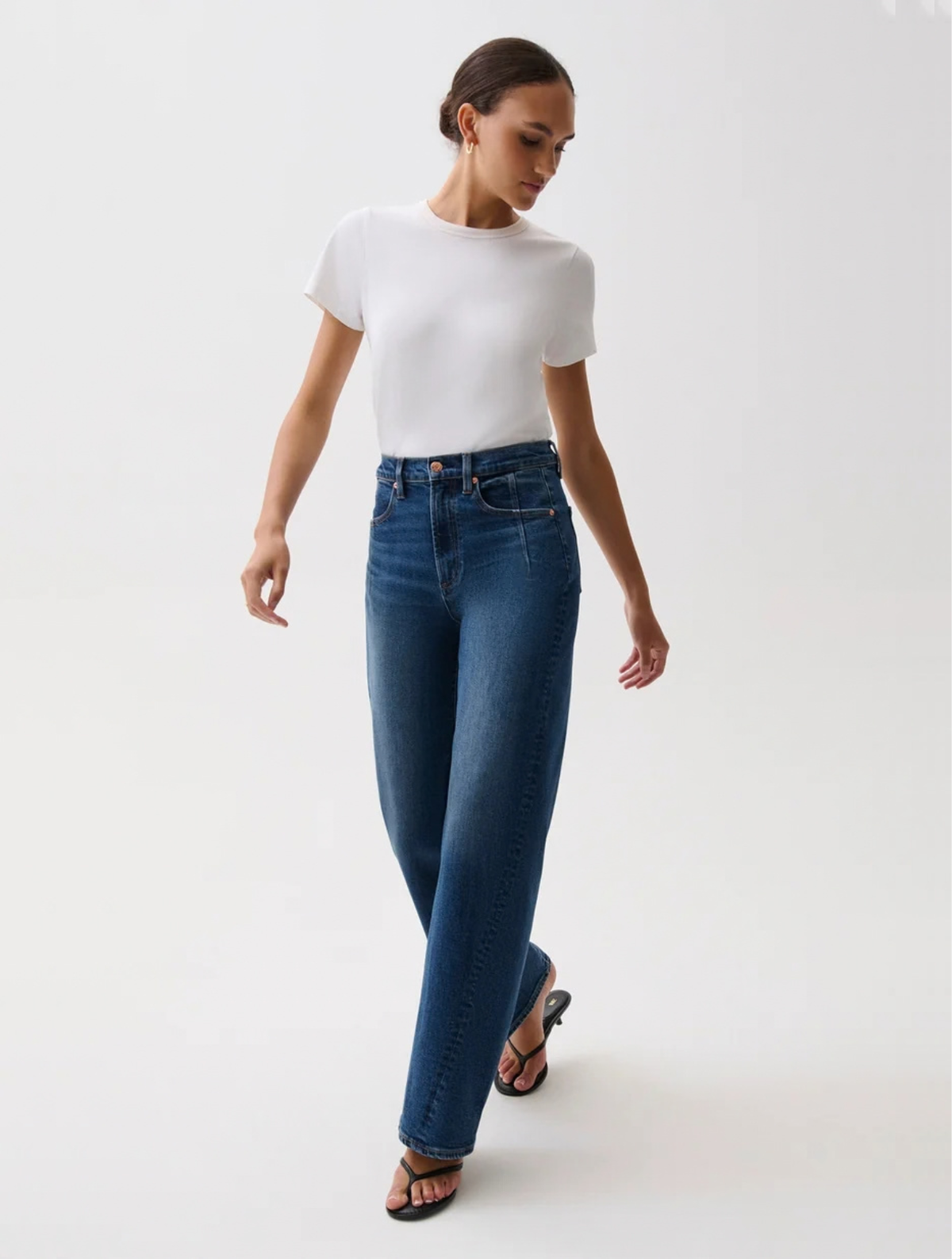 Kyra High Rise Bowed Wide Leg