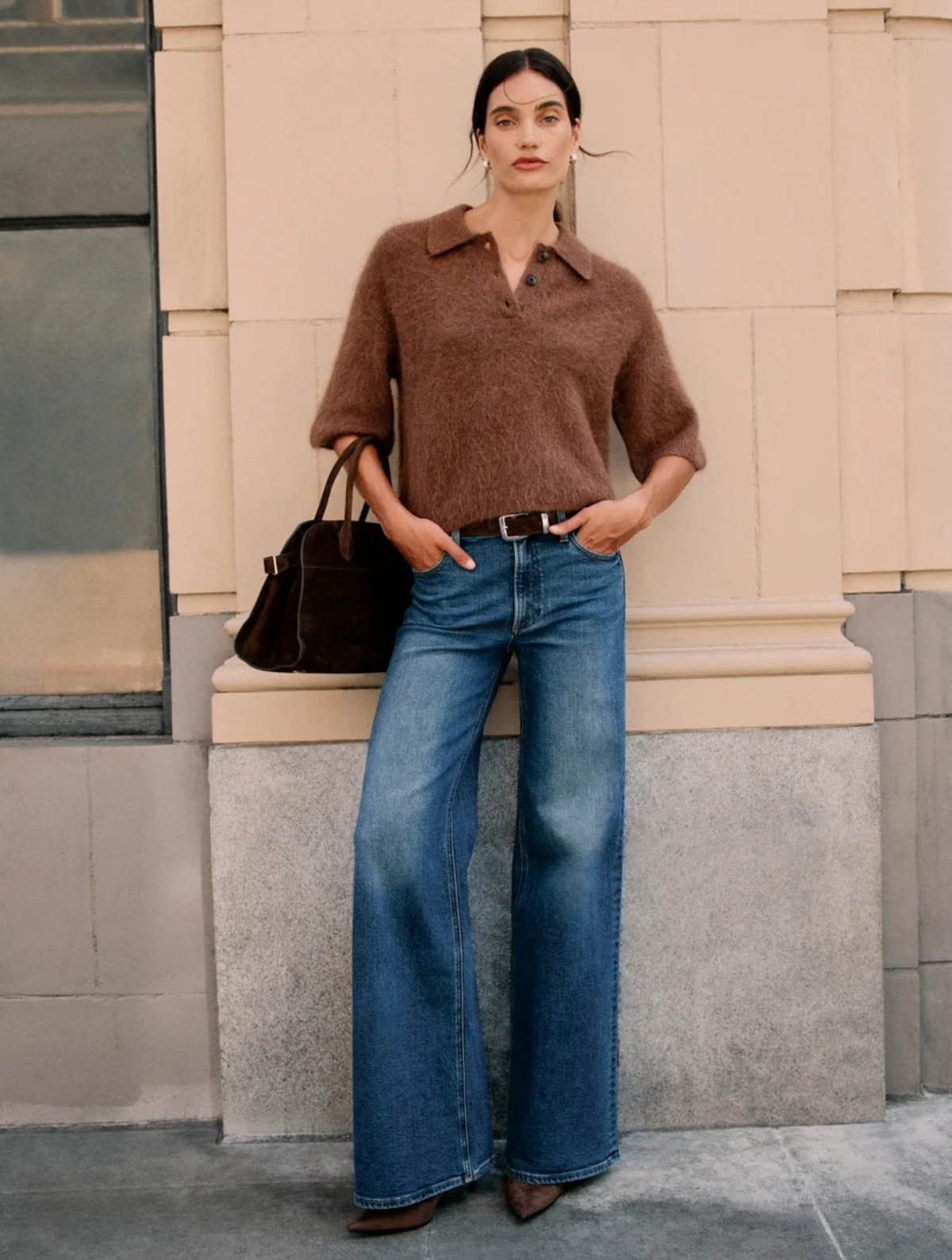Vivian Mid Rise Wide Leg