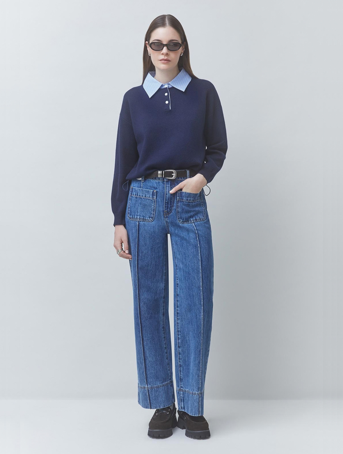 Paulin Two-Tone Polo Jumper