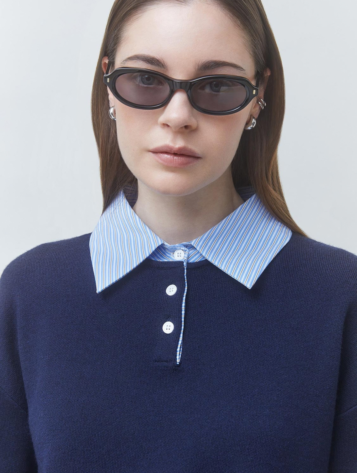 Paulin Two-Tone Polo Jumper