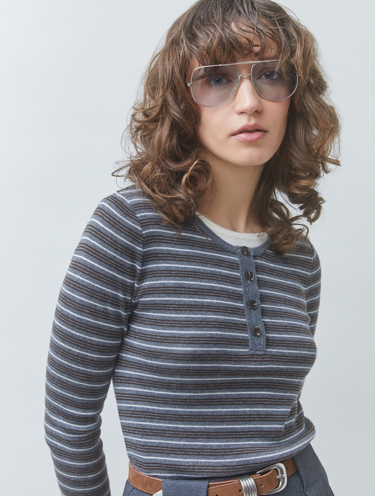 Pandoli Striped Thin Jumper