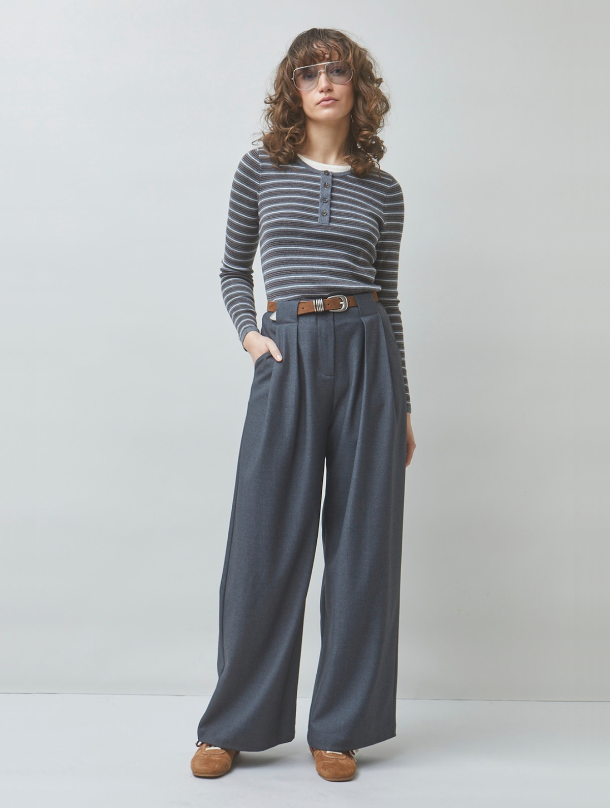 Pandoli Striped Thin Jumper