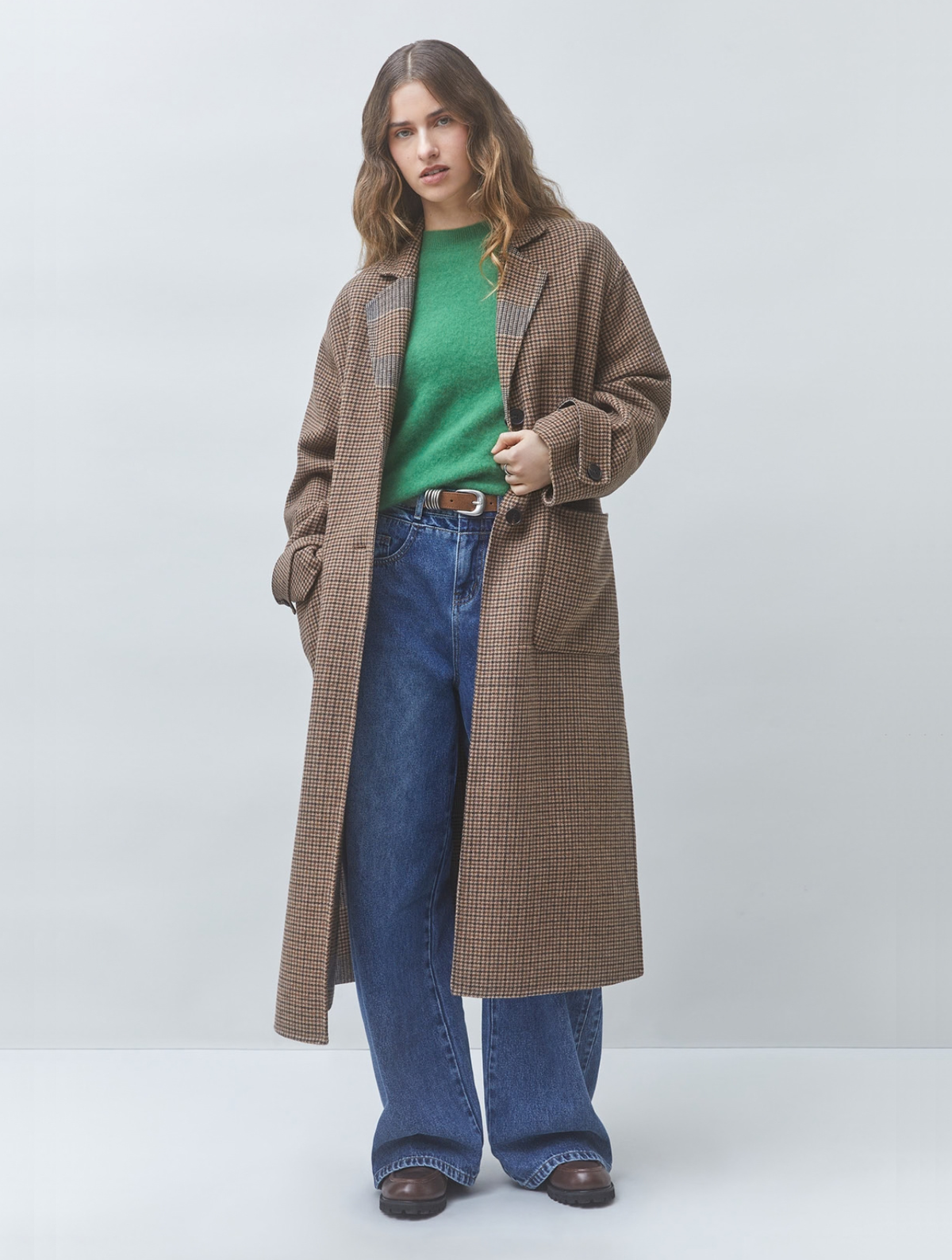 Enjoy Long Reversible Wool Coat