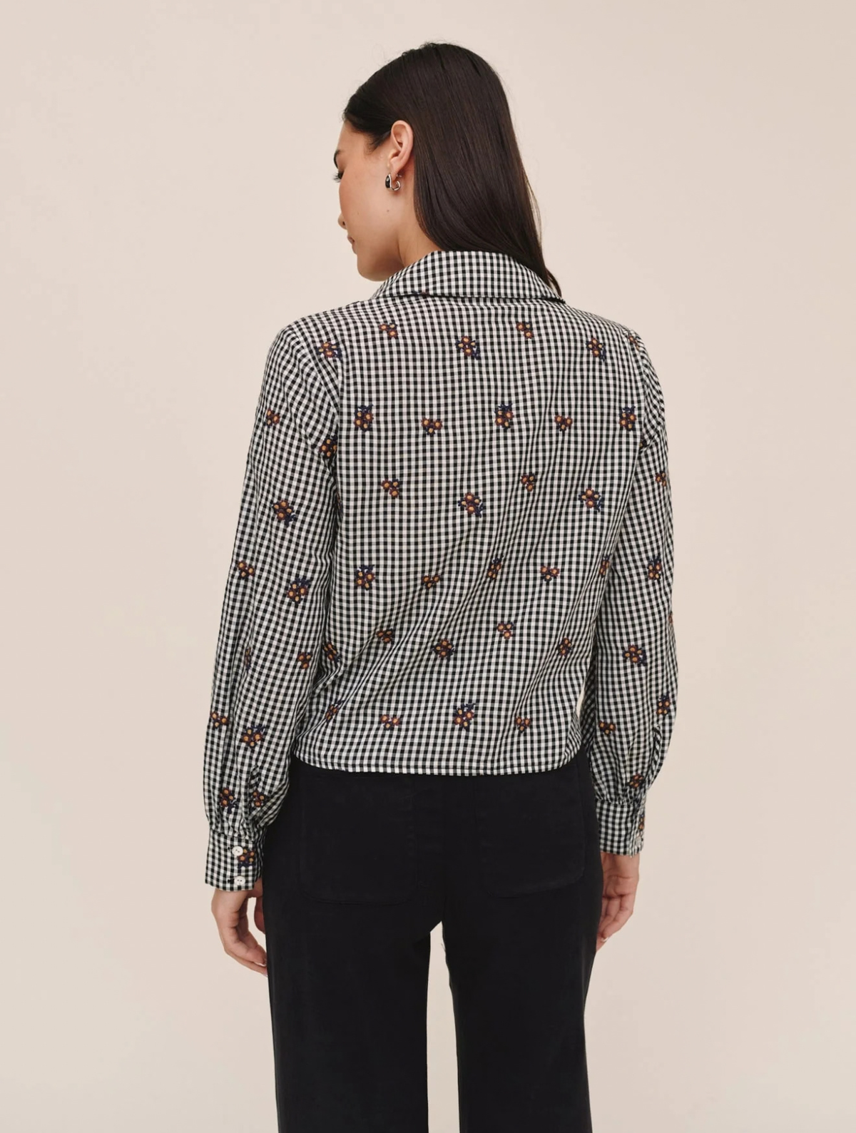 Long Sleeve Crop Button Down