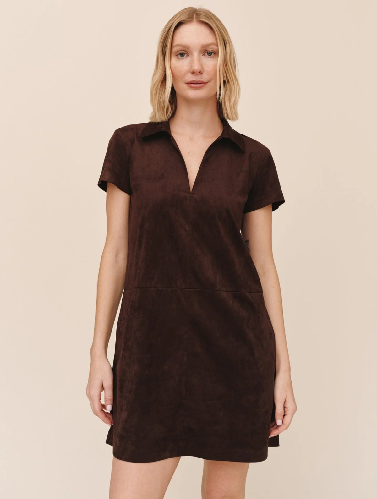 Short Sleeve Pullover A-Line Dress