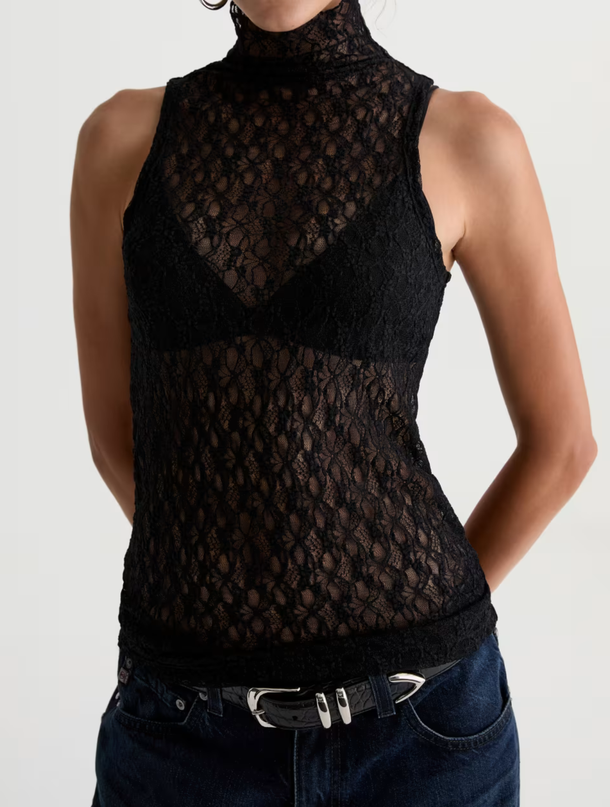 Faey Sleeveless Turtleneck