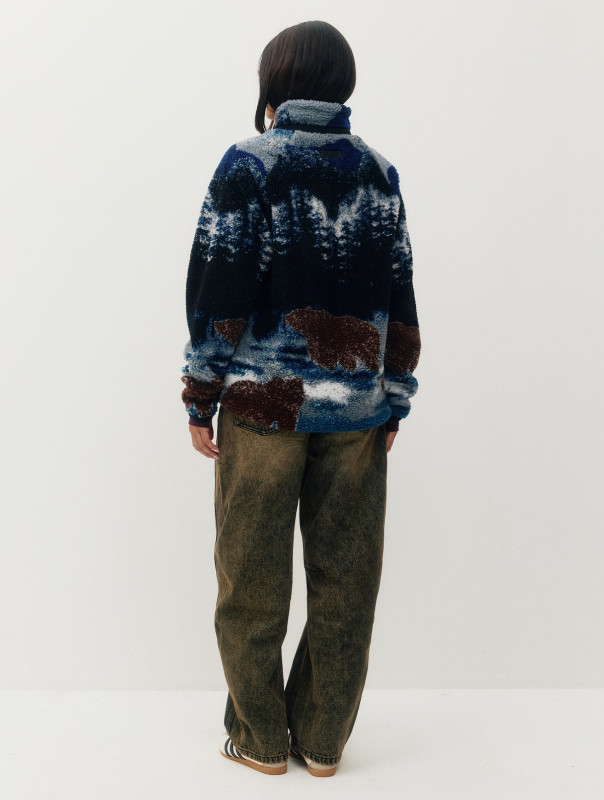 Printed Sherpa Jacket