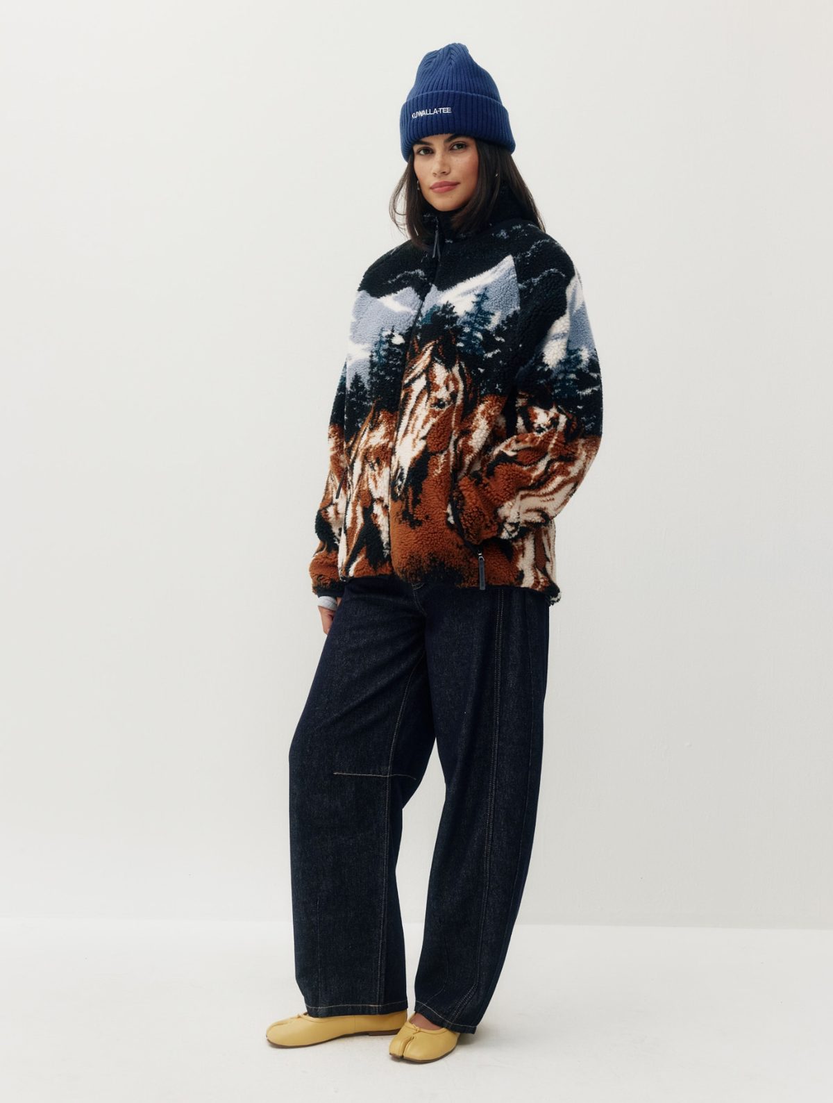 Printed Sherpa Jacket