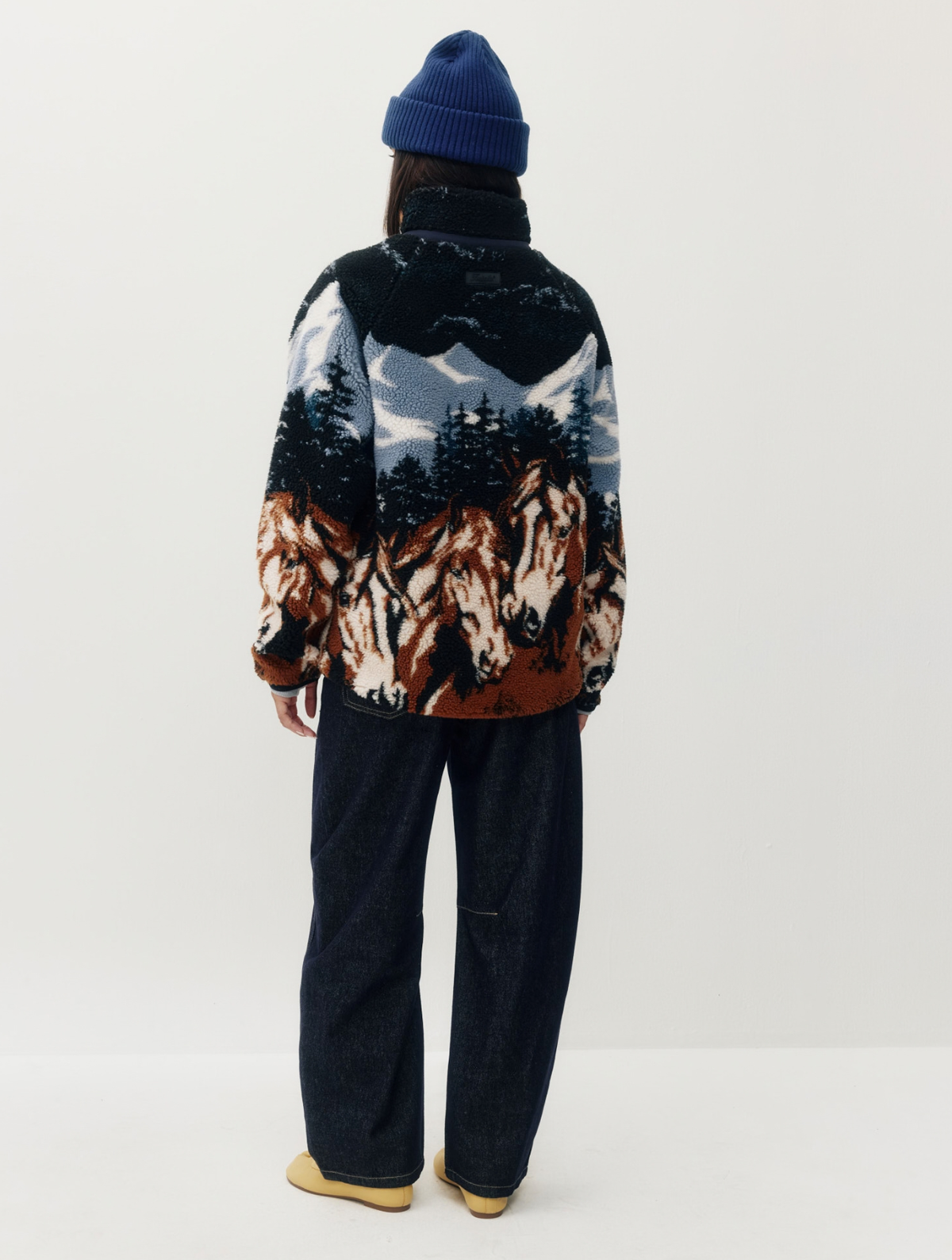 Printed Sherpa Jacket