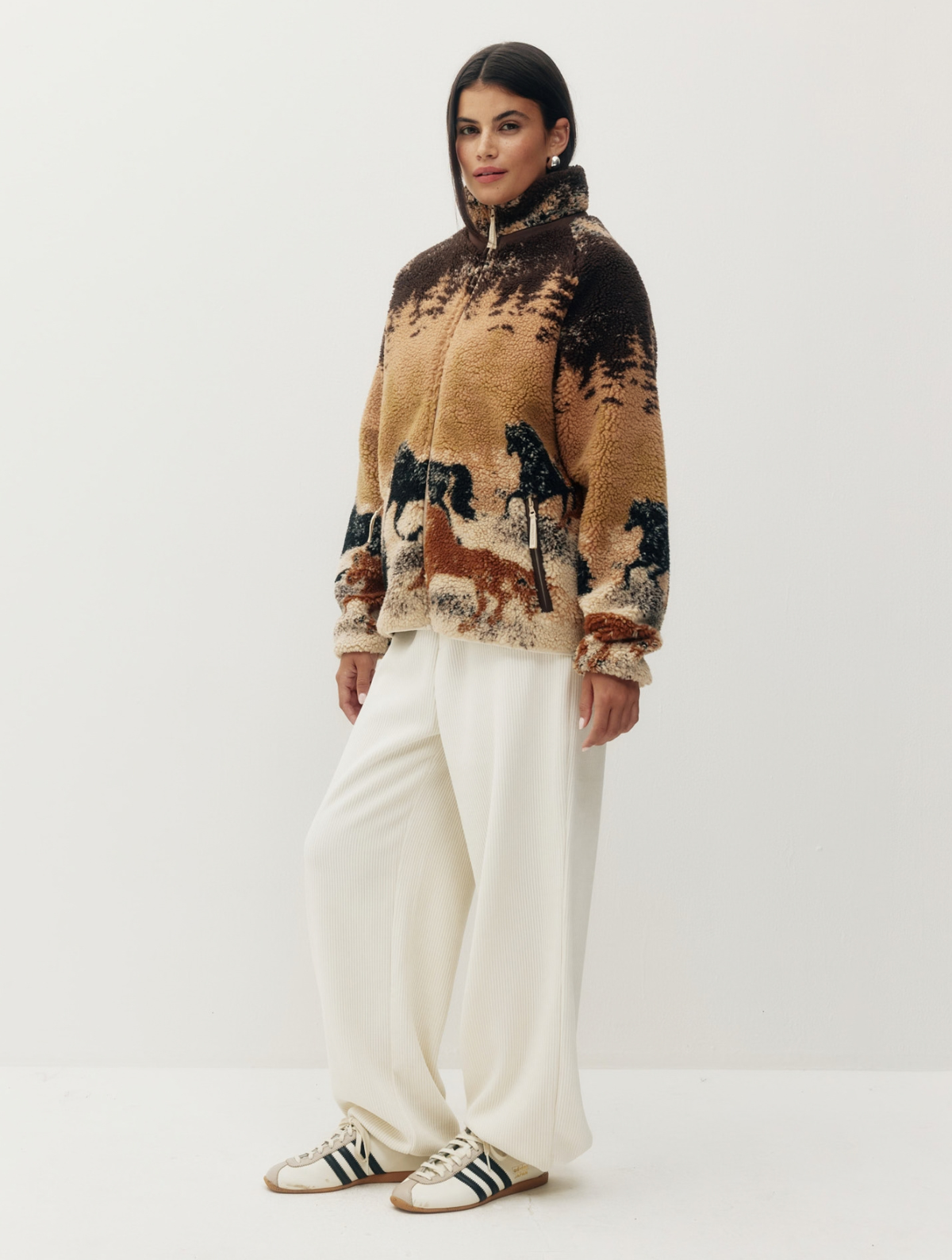 Printed Sherpa Jacket