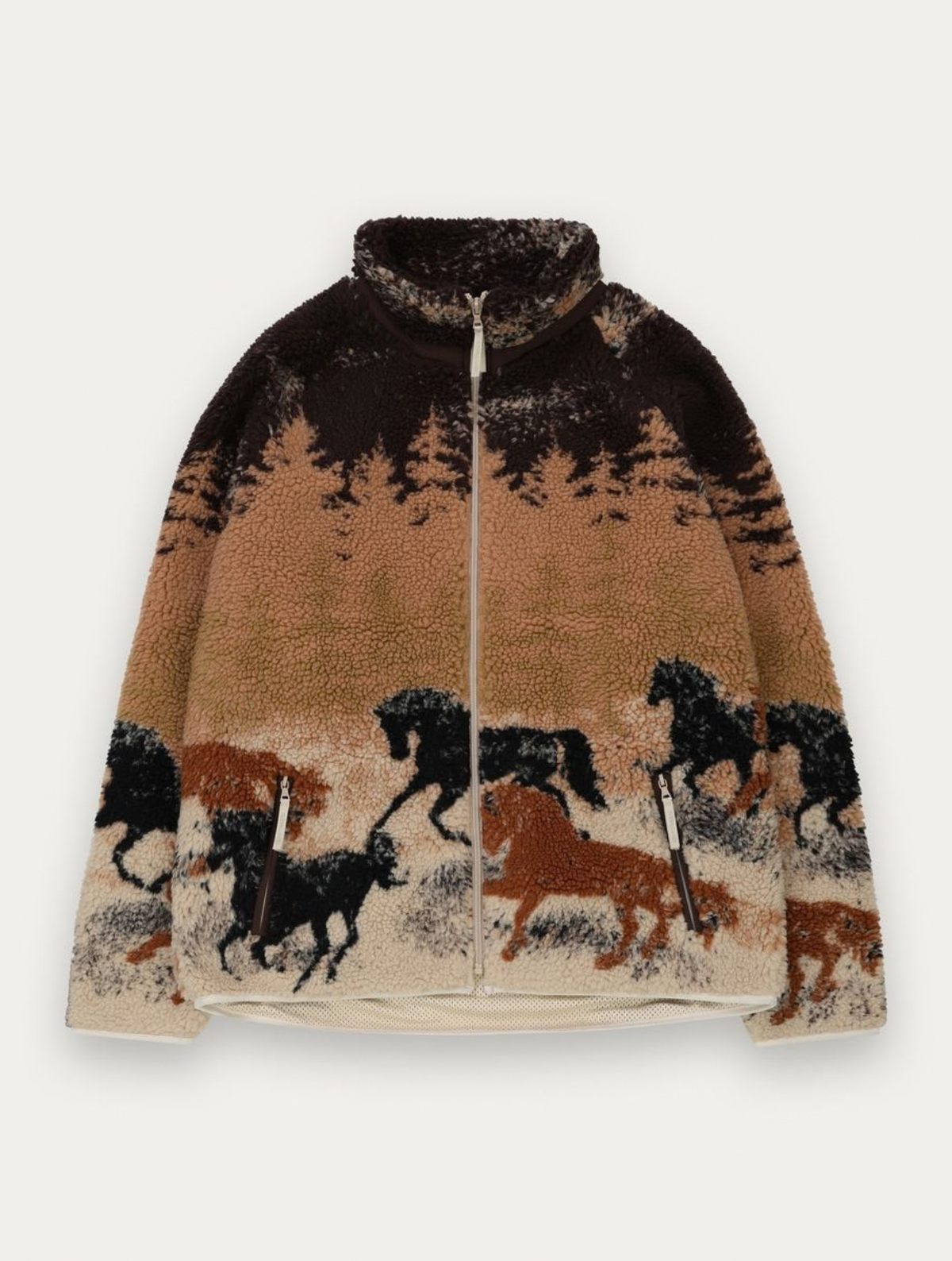 Printed Sherpa Jacket