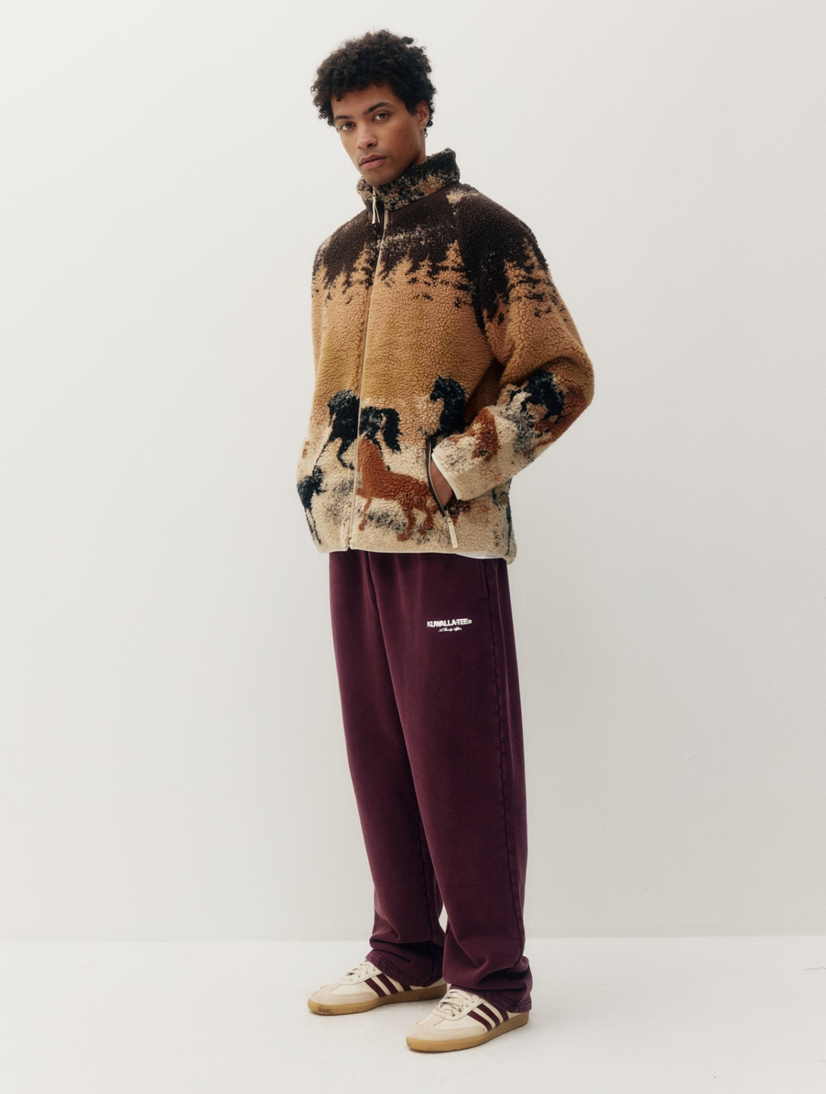 Printed Sherpa Jacket