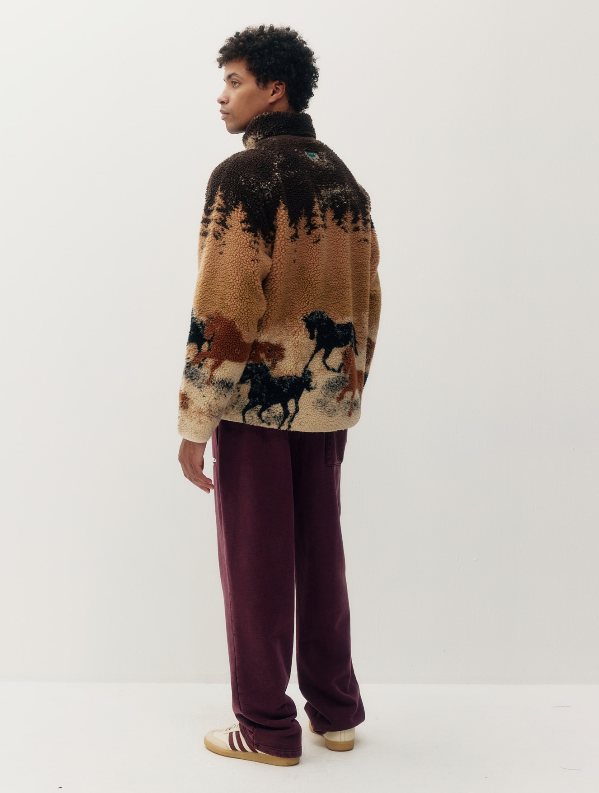 Printed Sherpa Jacket