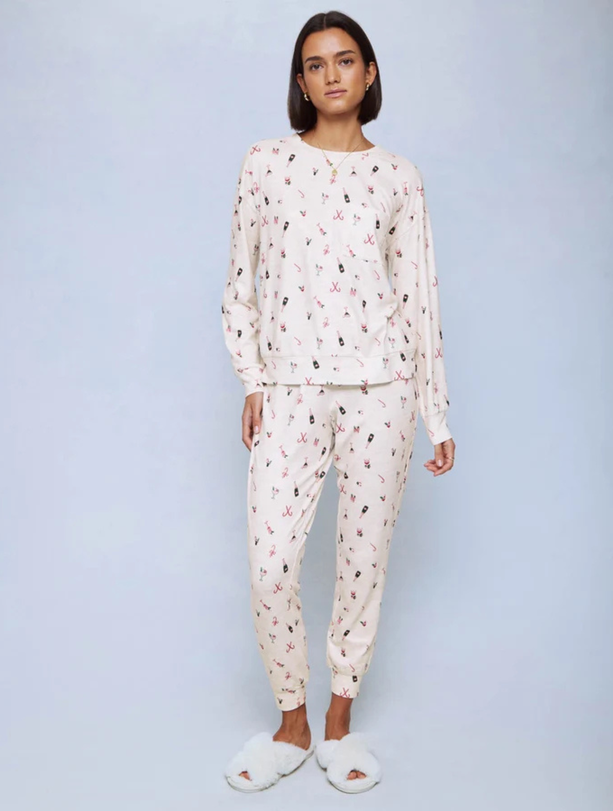 Christmas Cocktails Marna Pillowsoft PJ Set