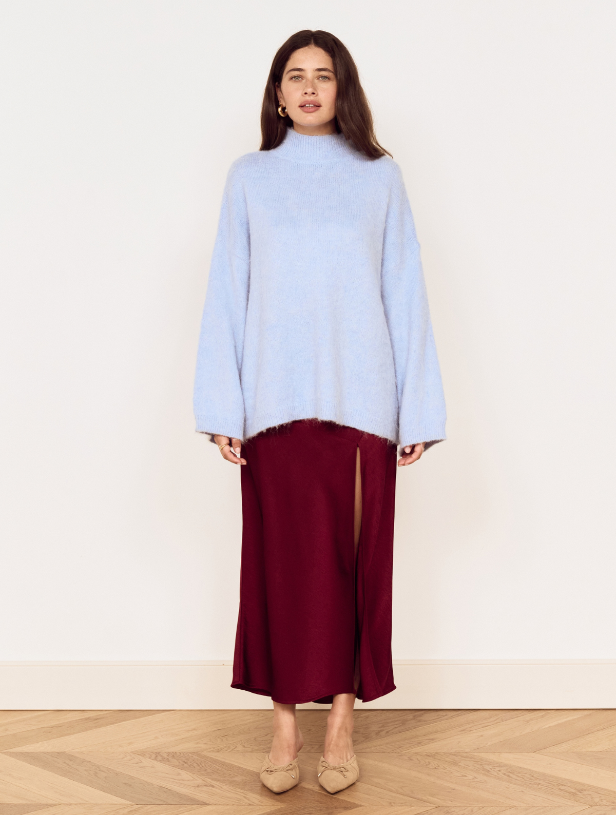Lumiere Bias Midi Skirt