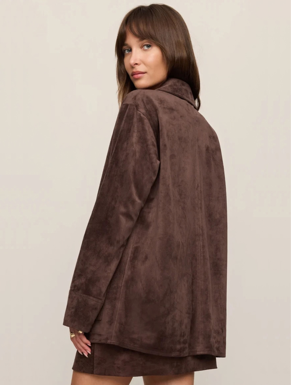 Decker Faux Suede Chore Jacket