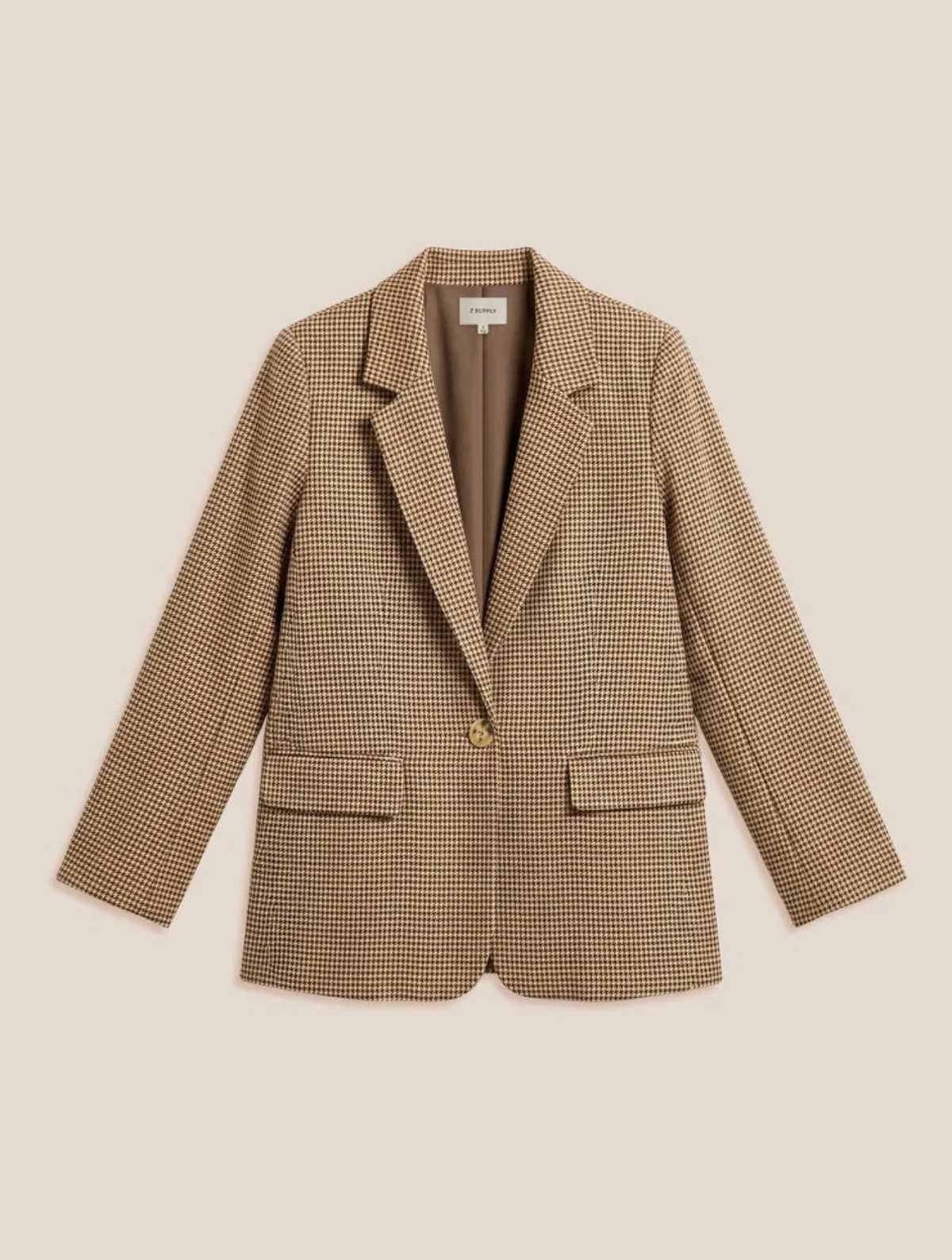 Evan Houndstooth Blazer
