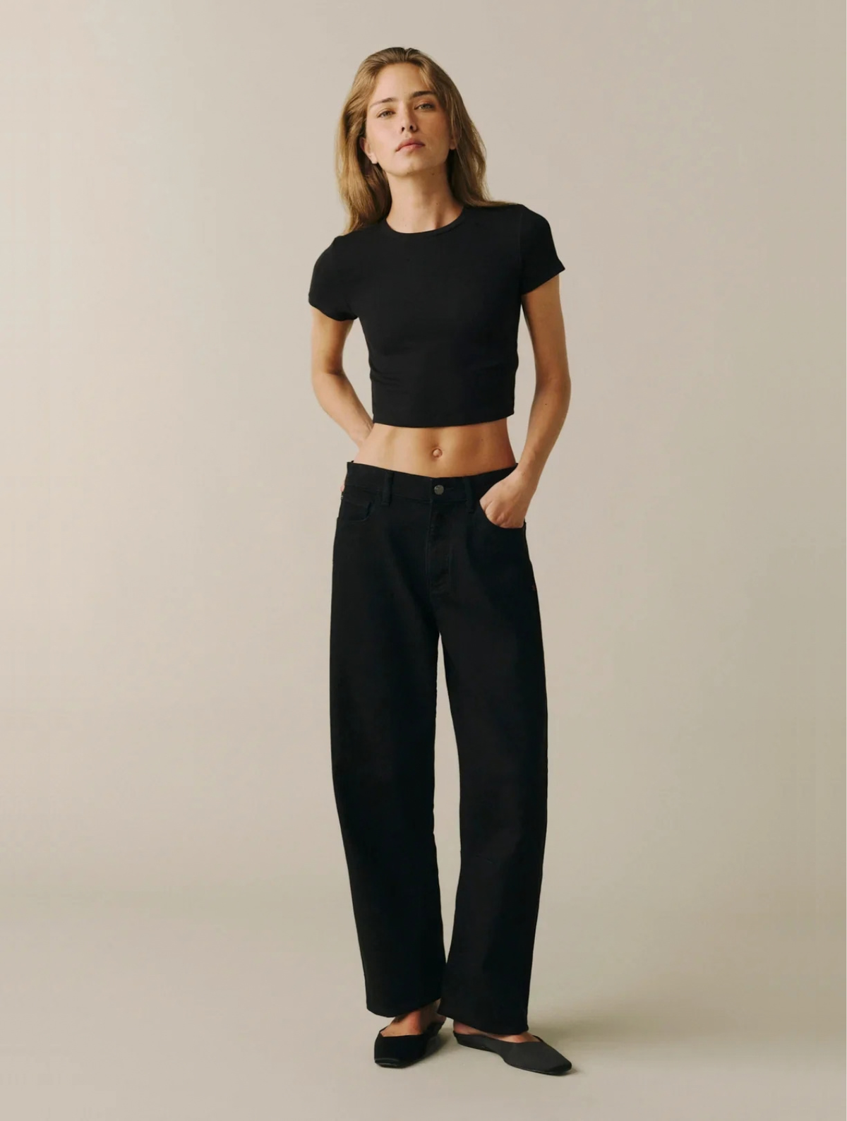 BNA Soft Curve Barrel Jeans