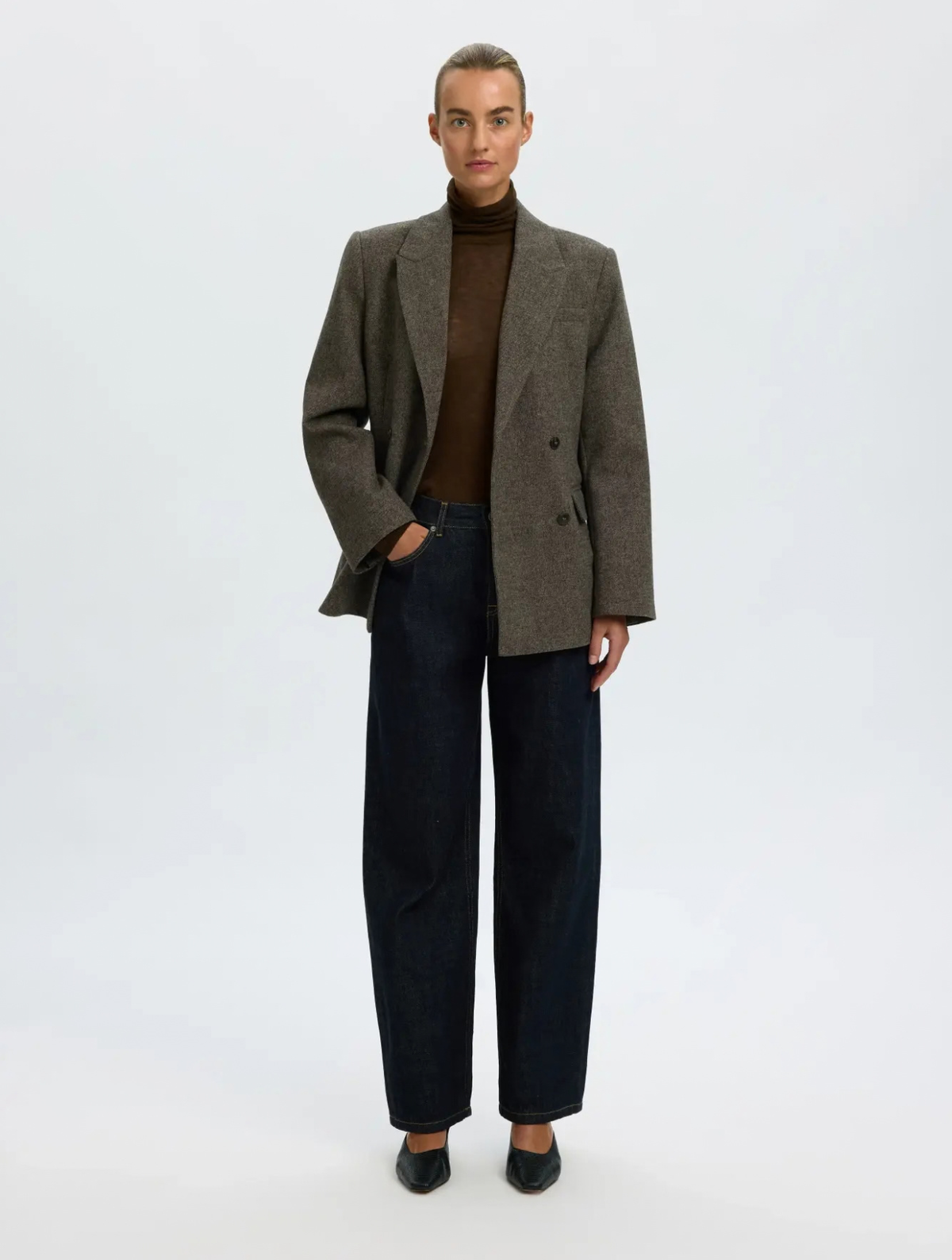 Vendy Merino Roll Neck Top
