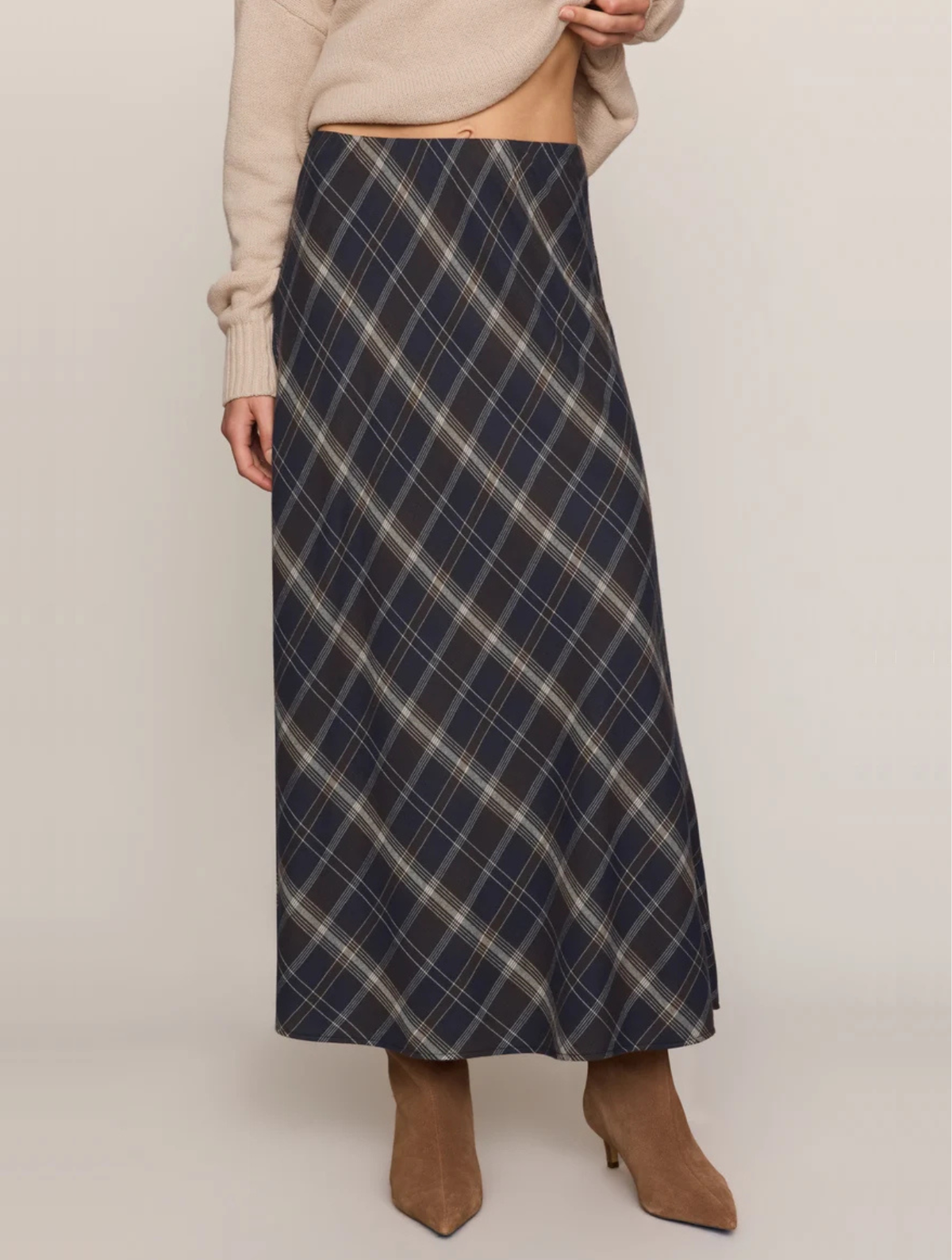 Crestview Plaid Maxi Skirt