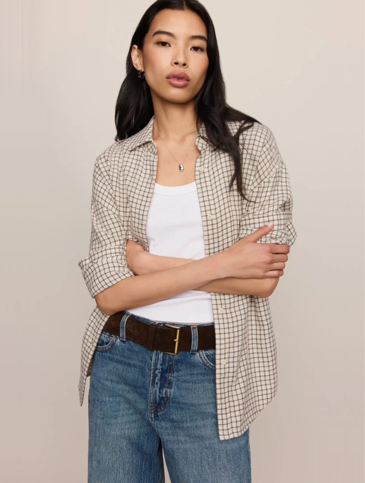 River Plaid Button Up