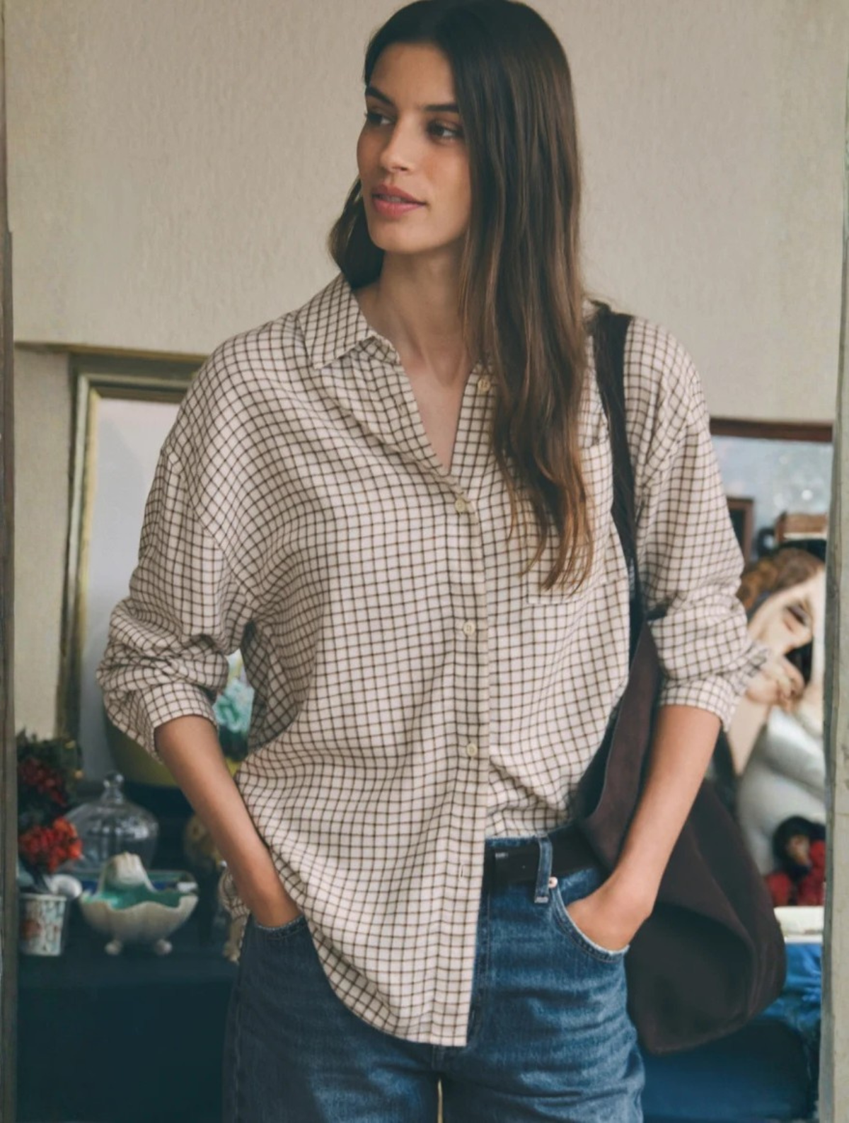 River Plaid Button Up