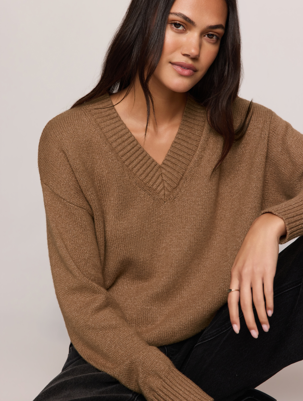 Cloud Spun V-Neck Sweater