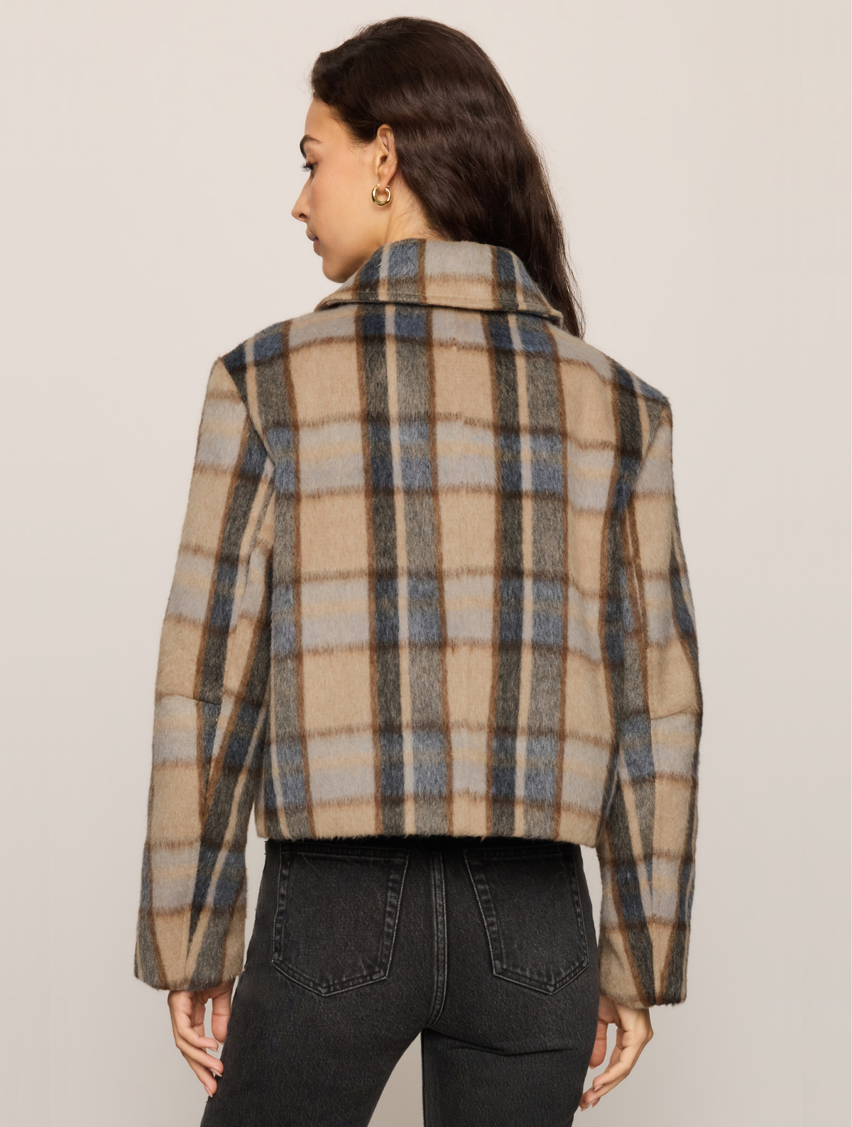 Petra Plaid Shrunken Jacket