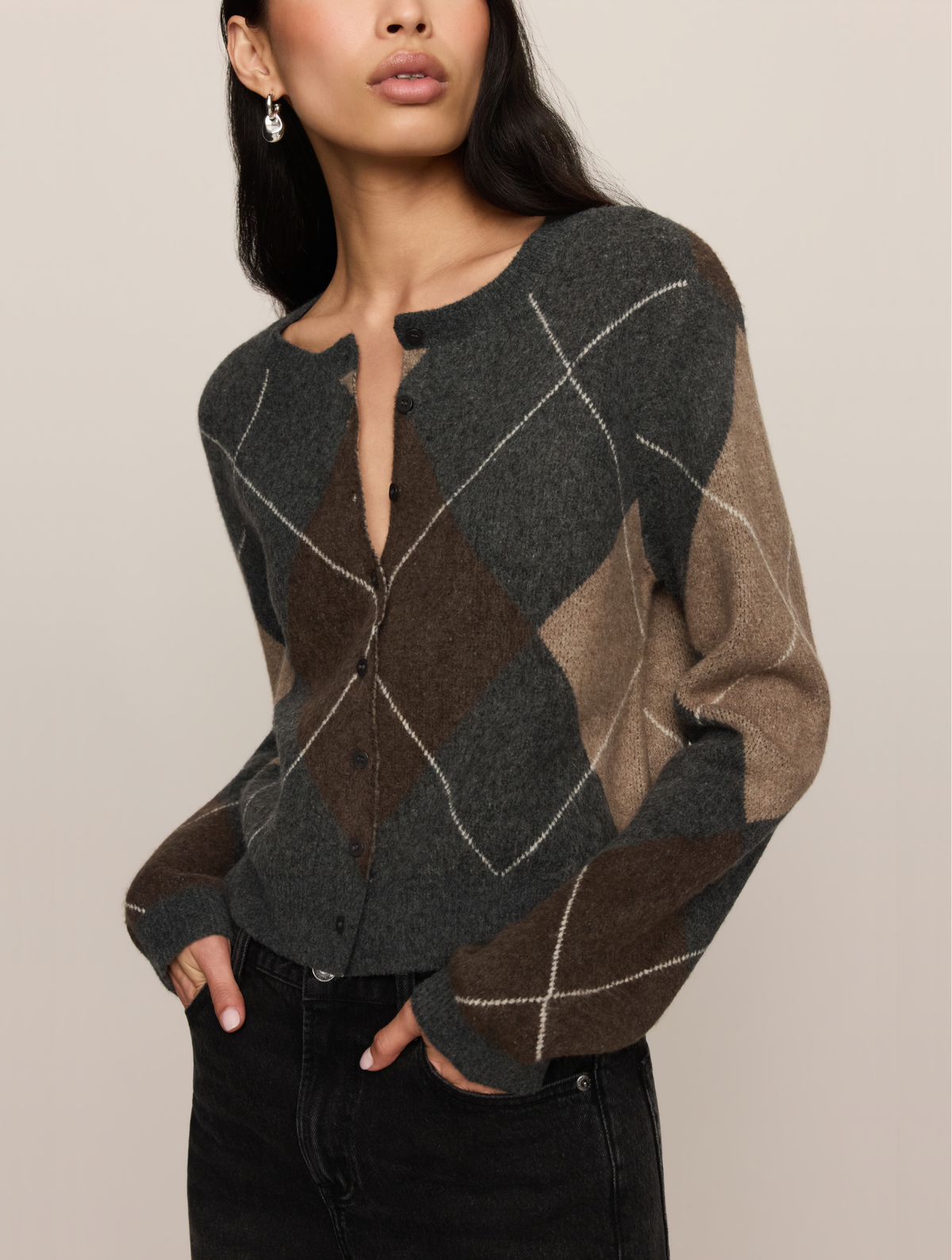 Medina Argyle Cardigan