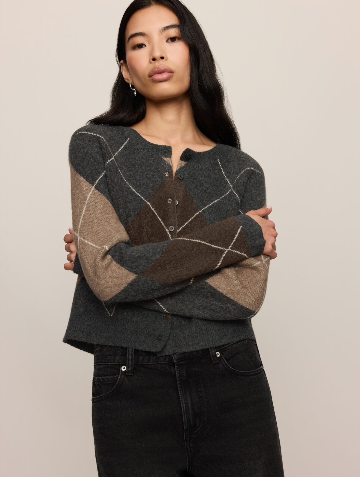Medina Argyle Cardigan