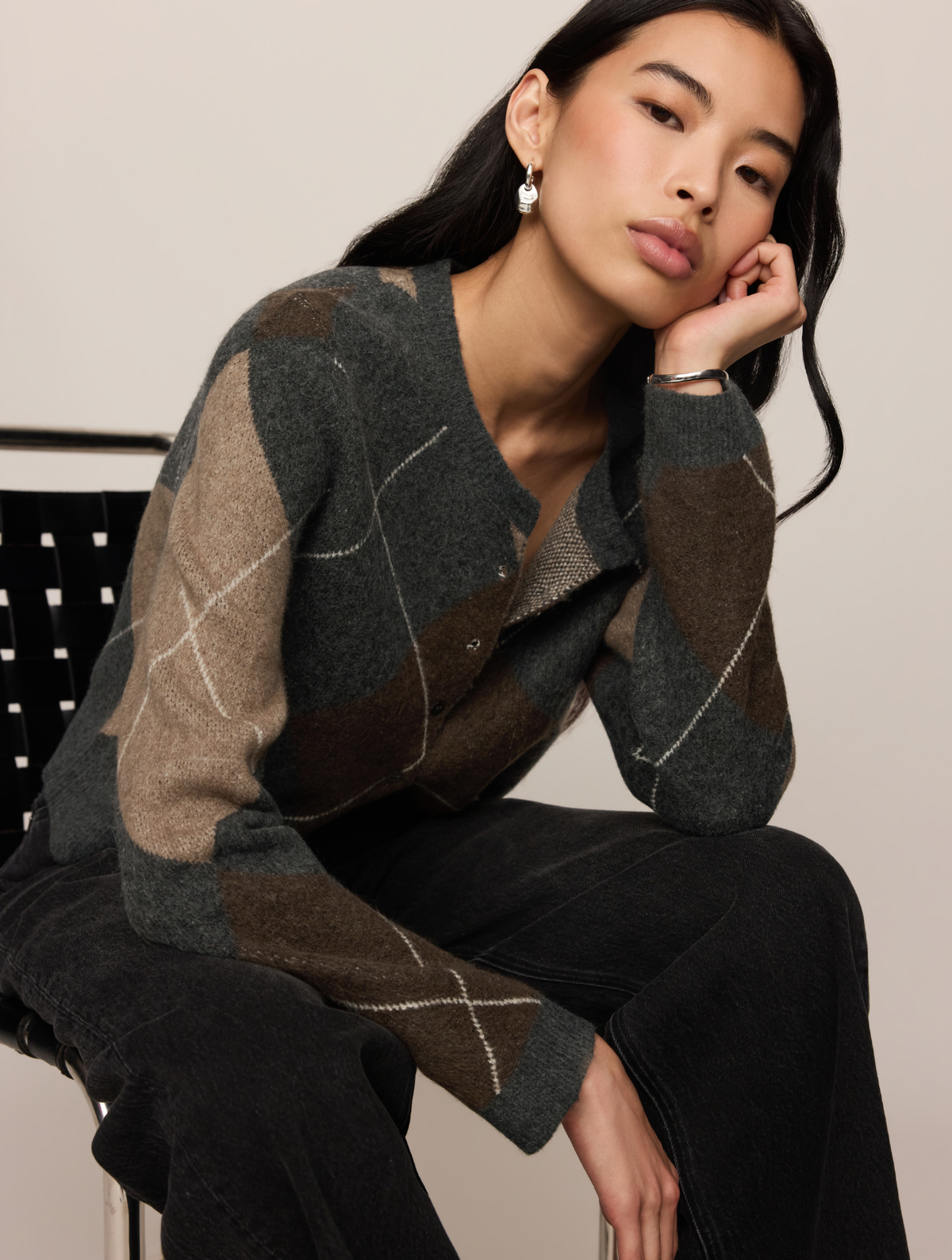 Medina Argyle Cardigan