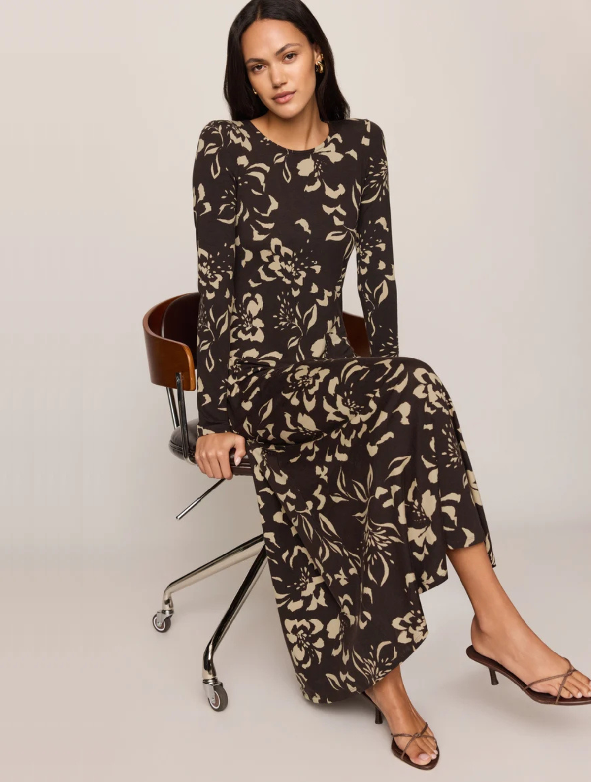 Lilian Freya Floral Midi Dress
