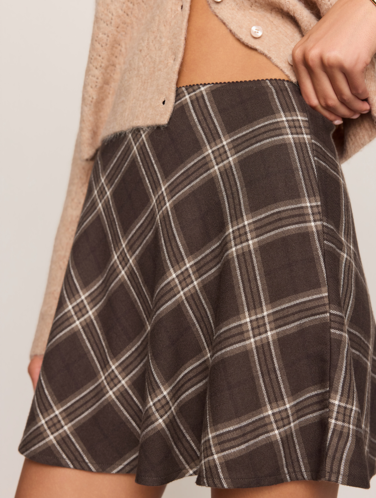 Bellissimo Plaid Mini Skirt