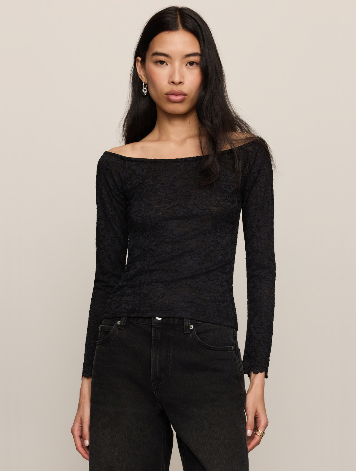 Sabrina Stretch Lace Top