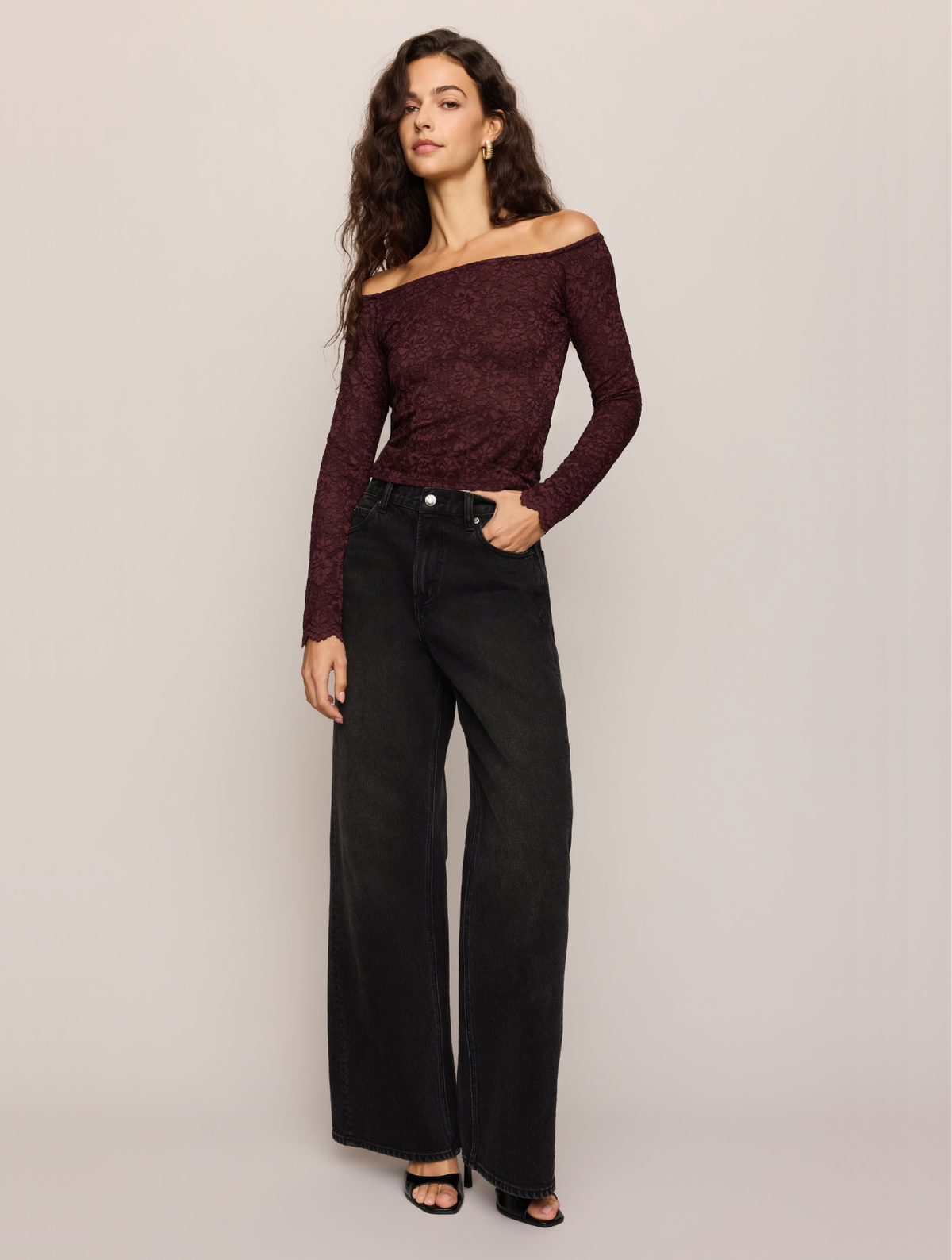 Sabrina Stretch Lace Top