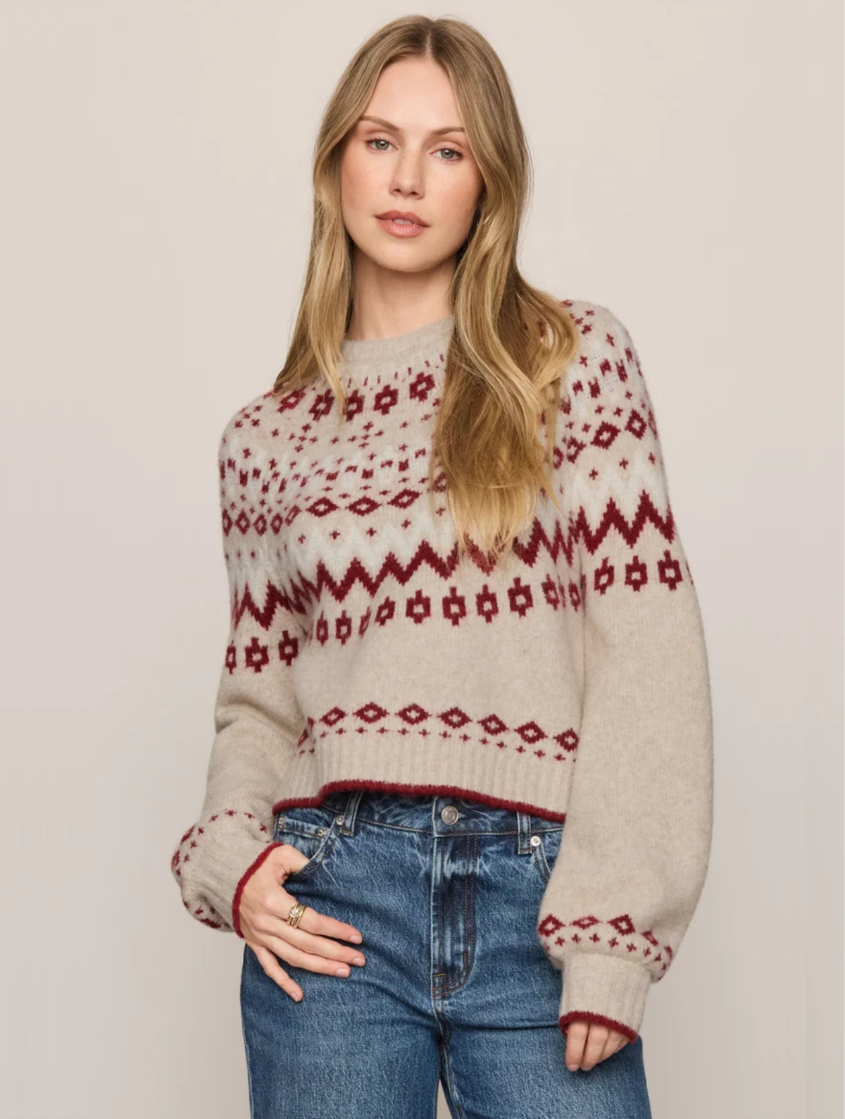 String The Lights Fairisle Sweater