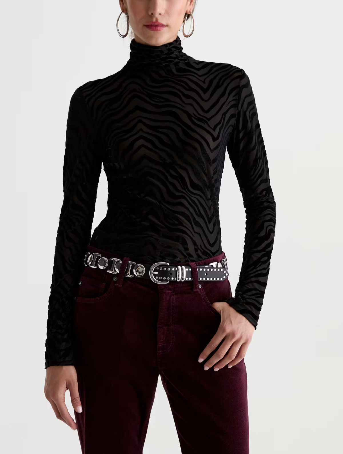 Chels Velvet Turtleneck