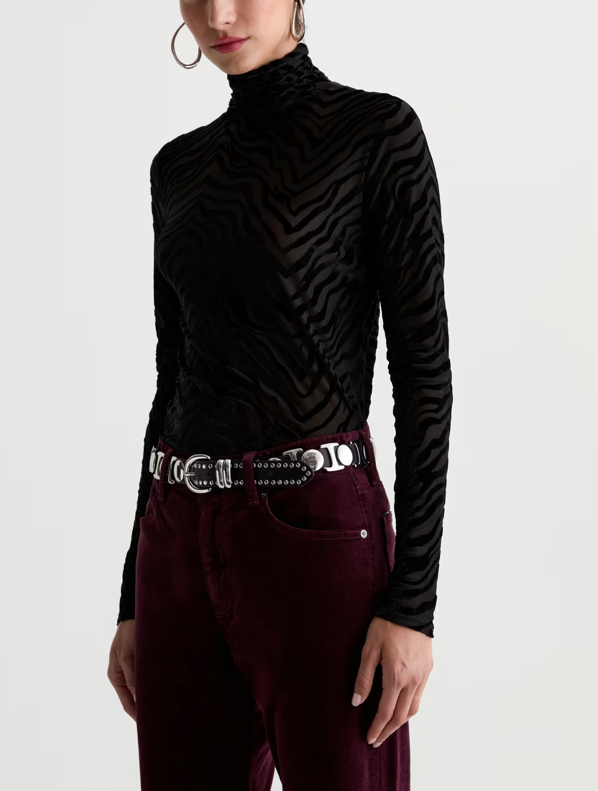 Chels Velvet Turtleneck