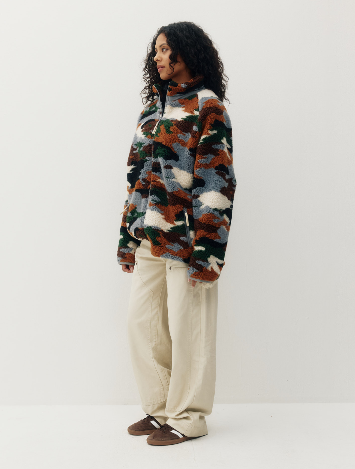 Printed Sherpa Jacket