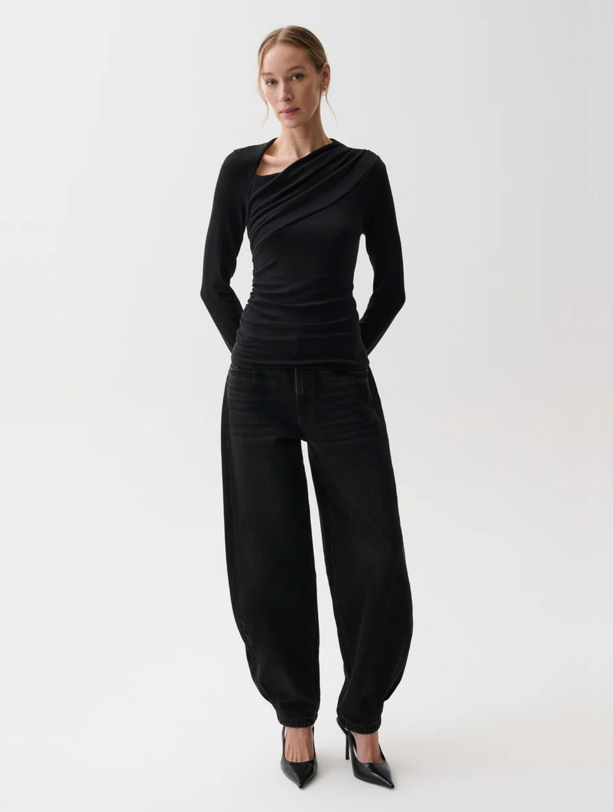 Lena Asymmetrical Knit Top
