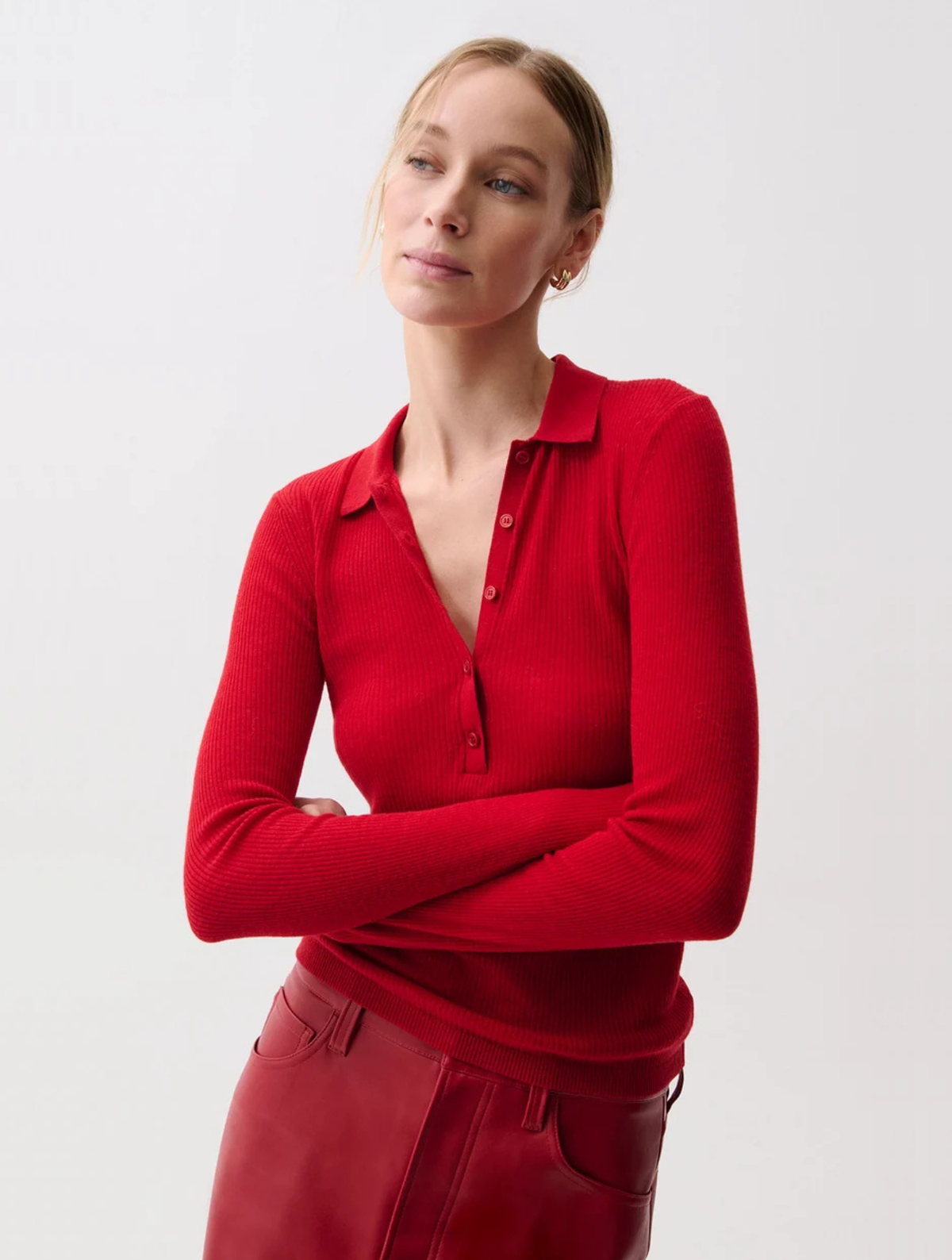 Elise Featherweight Polo Henley