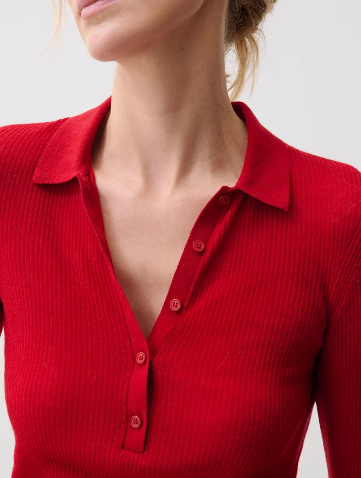 Elise Featherweight Polo Henley