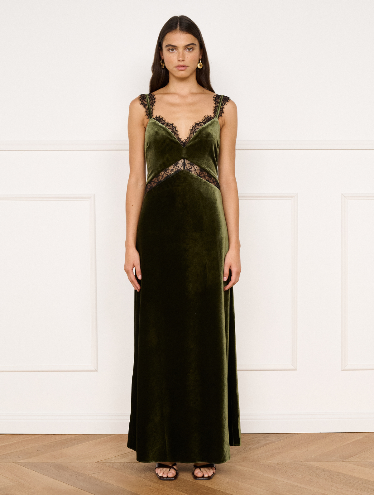 Isabella Velvet Midi Dress