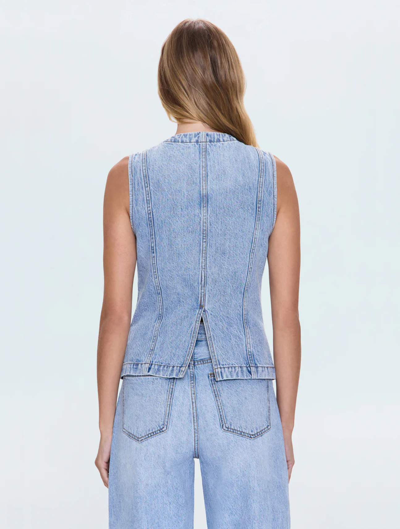 Gia Fitted Collarless Vest