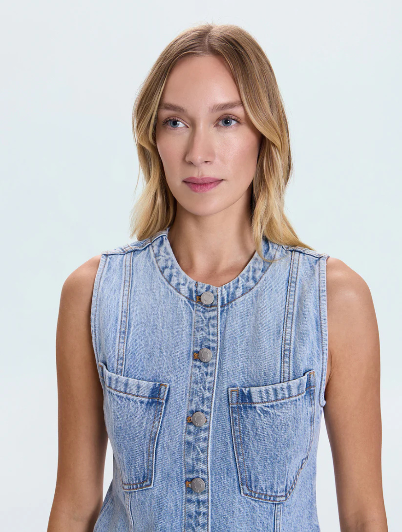 Gia Fitted Collarless Vest