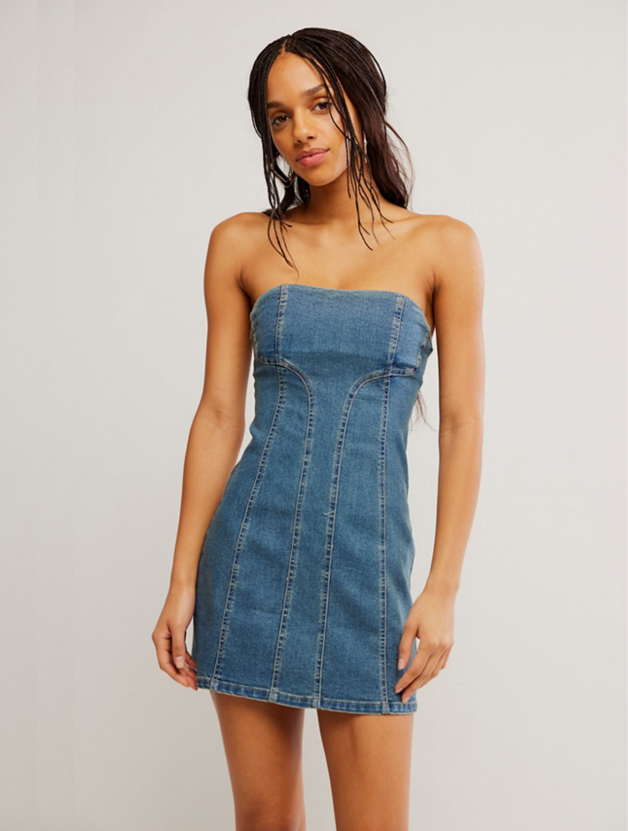 Alexa Denim Mini Dress