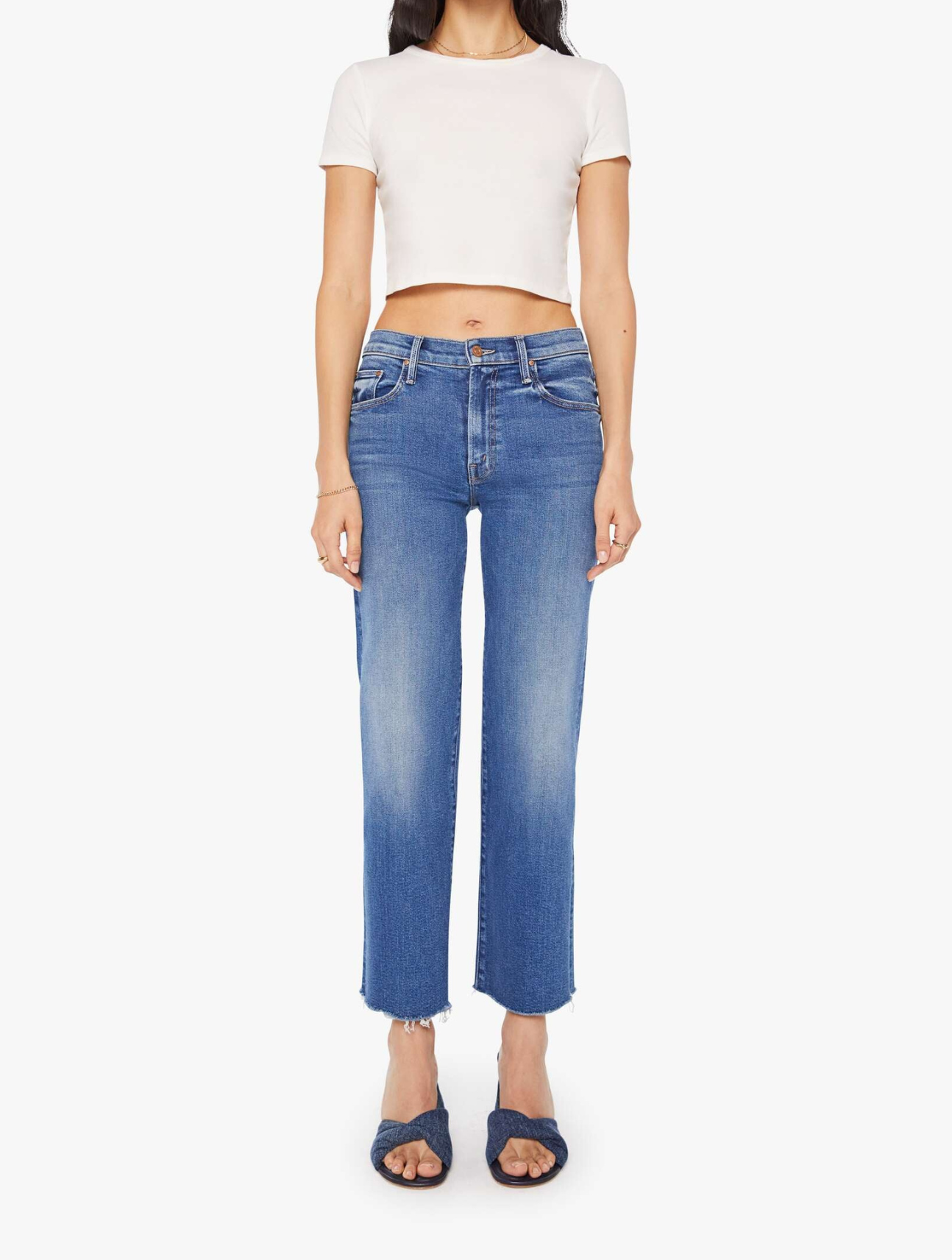 The Mid Rise Rambler Zip Ankle Fray