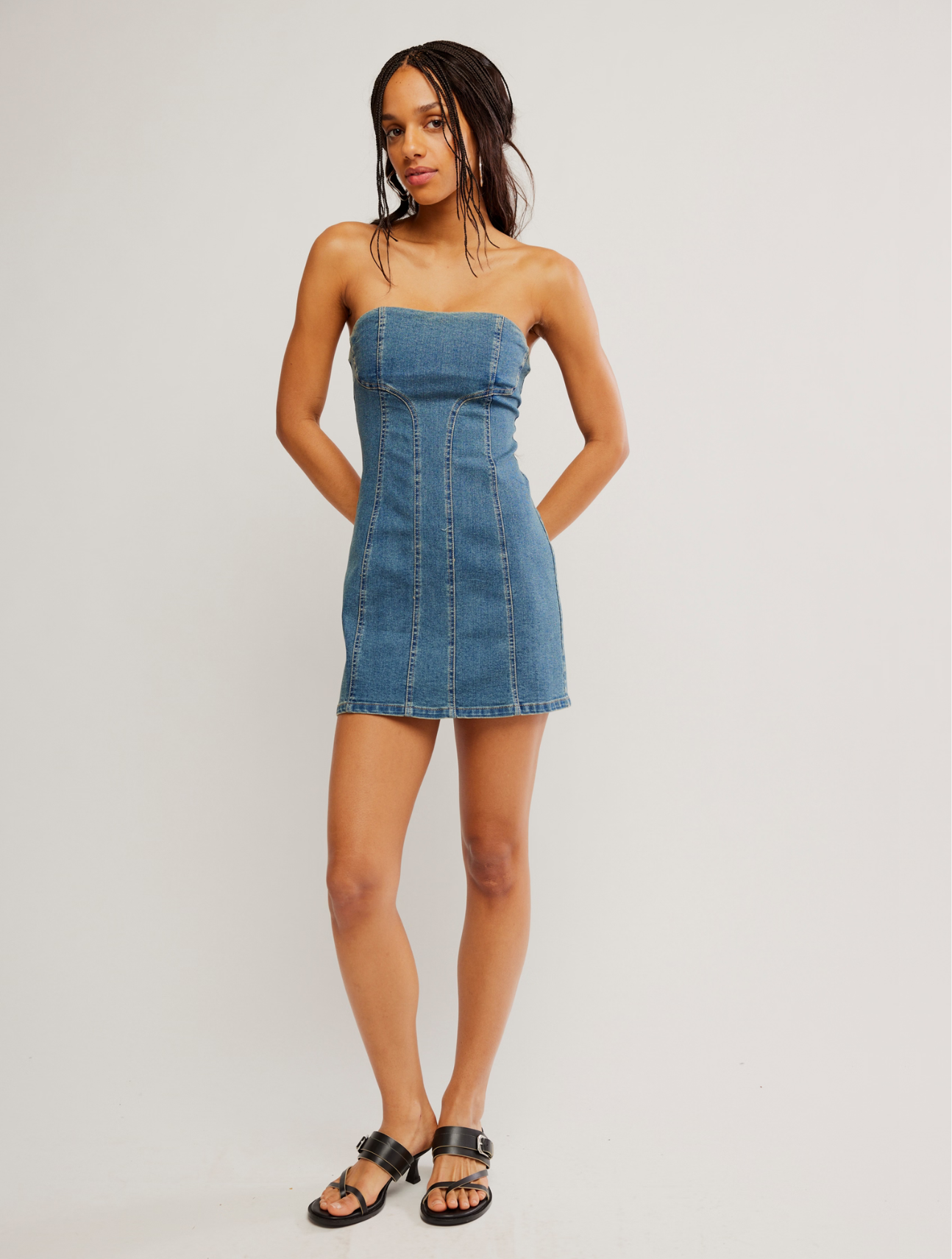 Alexa Denim Mini Dress