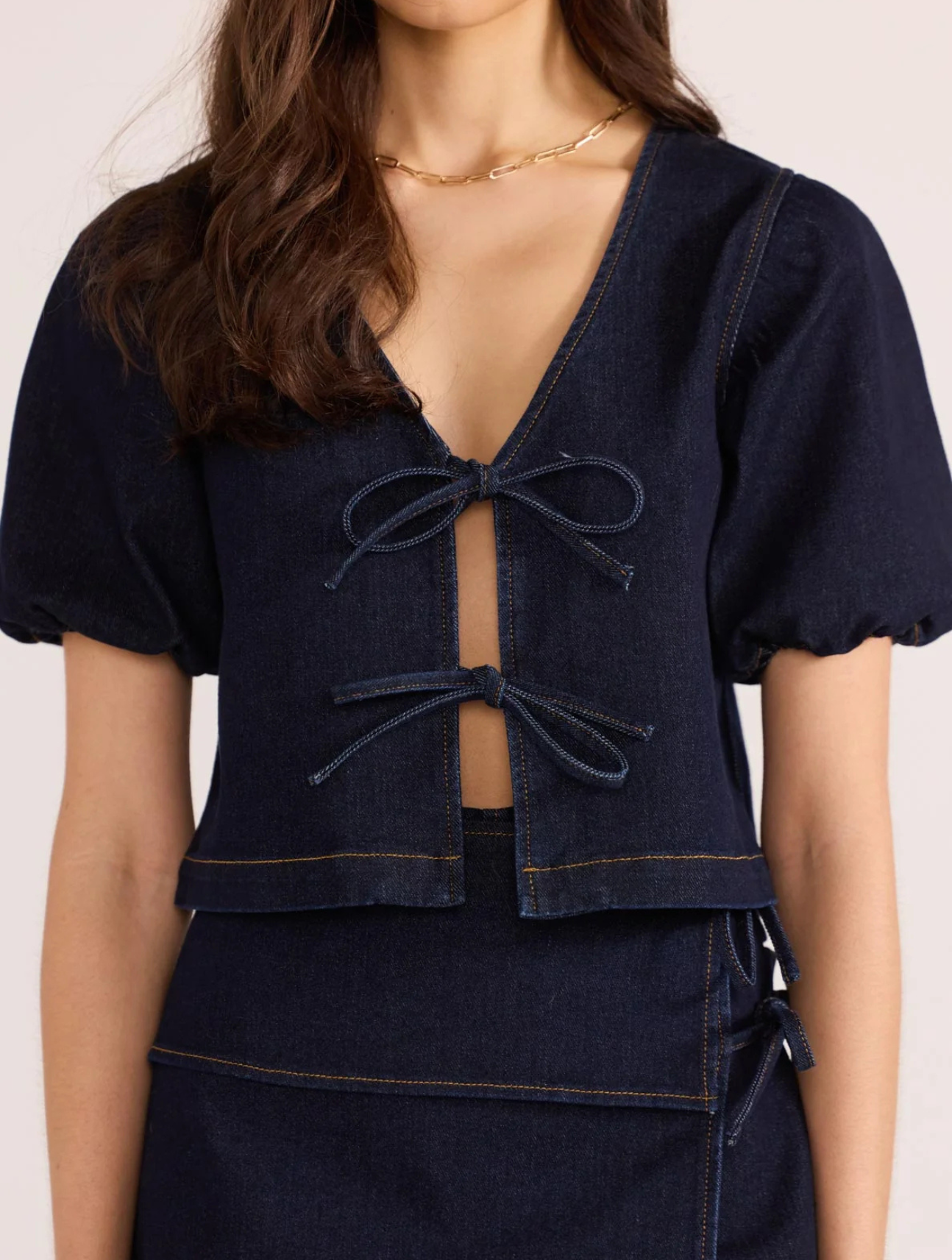 Raya Tie Front Top